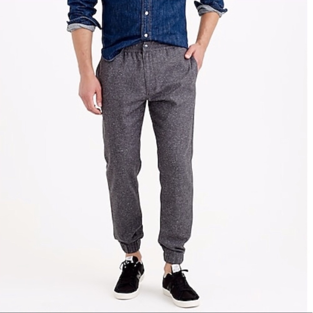 Charcoal J. Crew Wool Joggers - Size 32